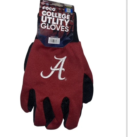 FOCO Alabama Crimson Tide Team Color Utility Gloves Cover