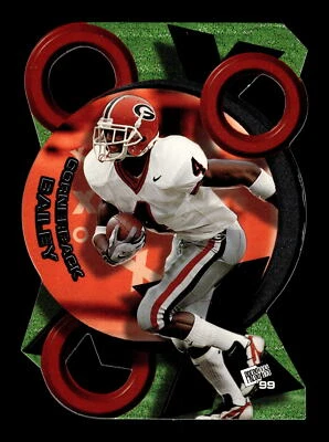 1999 Press Pass #XO3 Champ Bailey X's & O's Rookie Insert Card RC UGA Bulldogs - Image 1 of 2