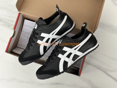 2025 Onitsuka Tiger Mexico 66 Men's Women's Casual Shoes Black/White Retro Flats - Image 1 of 4