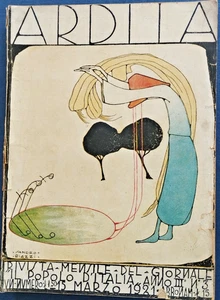 Kühne Zeitschrift des Volkes Italiens 1921 Novecento Futurismus Bazzi - Bild 1 von 1