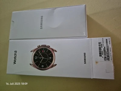 Samsung Galaxy Watch3 SM-R855F 41mm Edelstahlgehäuse mit Lederriemen - Mystic... - Bild 1 von 3