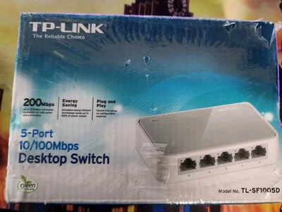 TP-LINK TL-SF1005D 5-Port 10/100Mbps Desktop Ethernet Switch - BRAND NEW - Image 1 of 4