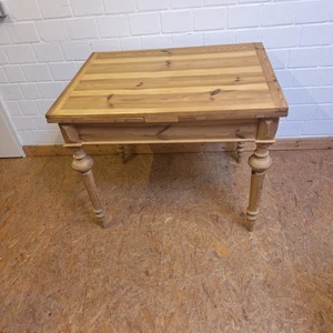 Ausziehtisch Esstisch Küchentisch um 1890 Gründerzeit Weichholz - Bild 1 von 10