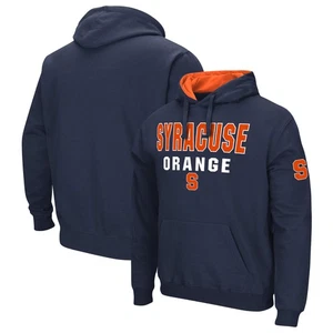 Men's Colosseum Navy Syracuse Orange Sunrise Pullover Hoodie - Picture 1 of 3