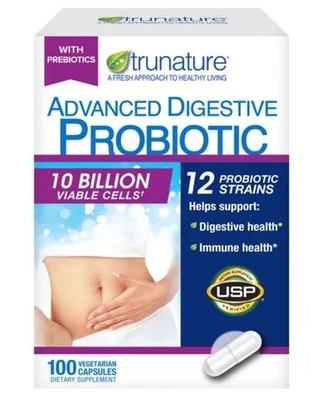 trunature PROBIÓTICO DIGESTIVO AVANZADO 100 Cápsulas Sin Gluten Foto 1 de 2