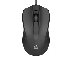 HP 100 Black Wired USB Mouse. Compatible with Windows PC, Notebook, Laptop, Mac - Picture 1 of 9