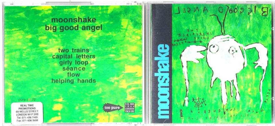 Moonshake - Big Good Angel - Scarce 1993 UK 6trk Too Pure CD - Image 1 of 1