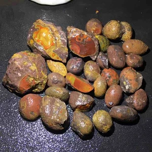 Lots Rare China Natural Warring States Red Rough Achat Geode Quartz Crystal 142G - Bild 1 von 5