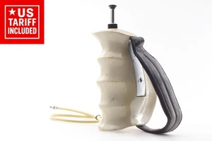 【Exc+5】  Linhof Technika Anatomical Hand Grip White w/ Release Cable From JAPAN - Picture 1 of 10