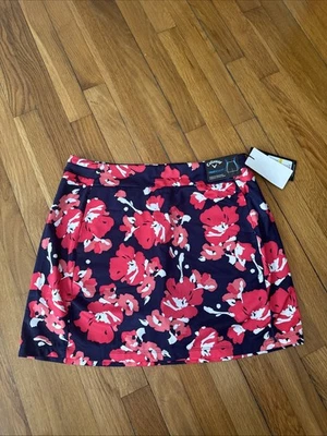 Pantalón corto de golf para mujer Callaway TrueSculpt Opti-Dri azul marino/rojo/blanco estampado talla M Foto 1 de 4