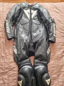 Full Leather One Piece Motorcycle Suite - Picture 1 of 13