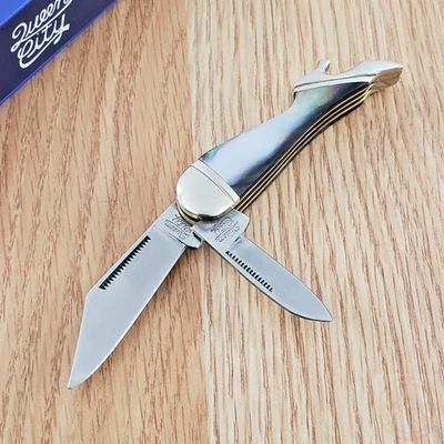 Cuchillo de Bolsillo Queen City Perla Negra Pierna de Dama 2.12" 440A Hoja de Acero Mango de Sintetizador Foto 1 de 4