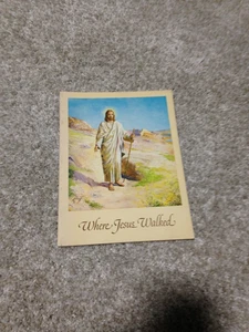 WHERE JESUS WALKED 1973 PAPERBACK BOOK SACRED HEART LEAGUE - Bild 1 von 7