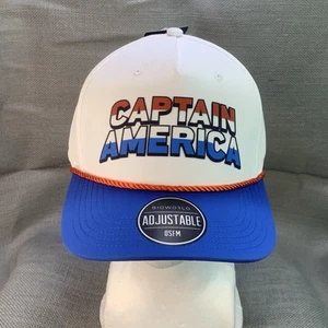 Marvel's Captain America Baseball Cap 6 Panel Official Snap Back  New W Tag - Picture 1 of 8