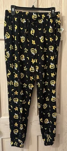 Womens Peanuts Snoopy Halloween Great Pumpkin Sleep Pajama Fleece PJ Pants Sz XL - Picture 1 of 13