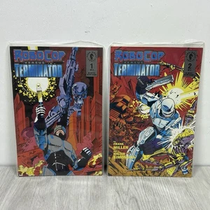 Robocop vs The Terminator Comic Lot #1 #2 Frank Miller und Walt Simonson - Bild 1 von 24