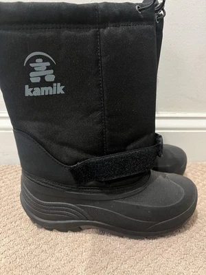 Kamik Waterbug 5 儿童雪地靴 - 尺码 6 - 黑色 - 防水隔热 — 第 1/4 张图片