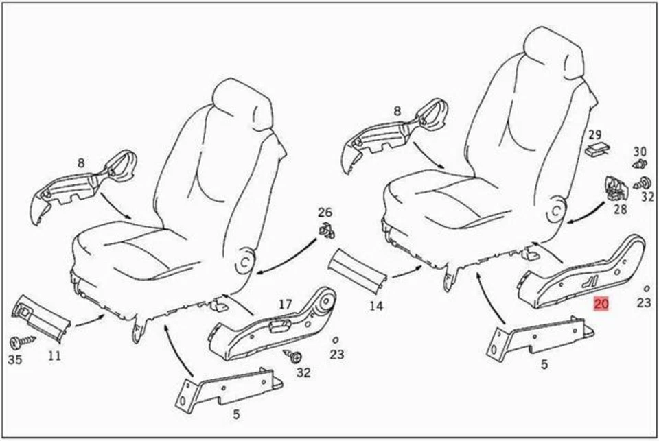 Genuine MERCEDES W163 M-CLASS W163 Cover 16391951207211 - Image 1 of 1