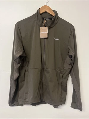 Patagonia ветровое стекло работает куртка - Мужская большой 24093 FA25 Marlow коричневый новый с Ярлыками - Изображение 1 из 4