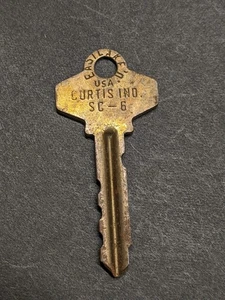 Vintage Eastlake Schloss, Curtis Indiana Schlüssel - Bild 1 von 2