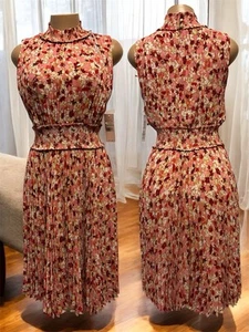 Pleated women's floral dress - Picture 1 of 1