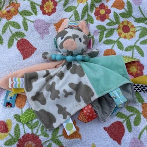 Taggies Signature Collection Cow/Pig Plush Lovey Security Blanket Mary Meyer - Picture 1 of 6