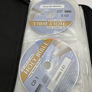2009 Complete Holy Bible King James Version Audio CD Set 60 Discs Religious - Picture 1 of 8