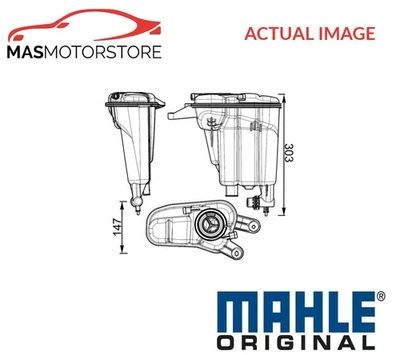 COOLANT EXPANSION TANK RESERVOIR MAHLE ORIGINAL CRT 95 000S H NEW OE REPLACEMENT - Image 1 of 4