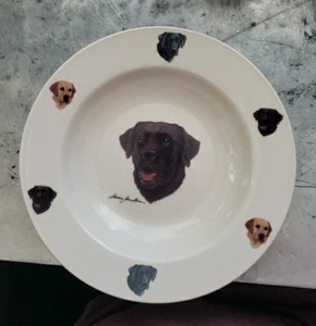 Lote de 4 cuencos de sopa de ala ancha Anglers Expressions para perros - Imagen 1 de 8