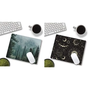 Multi-color Natural Landscape Mouse Pad/Black Moon Sun Design Mouse Pad - Bild 1 von 12