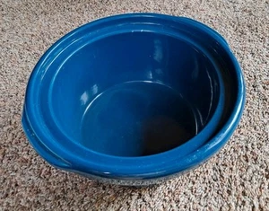 Original Crock Pot Rival 3355 5 qt Quart Replacement Ceramic Bowl Insert Blue - Picture 1 of 7