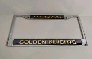Vegas Golden Knights License Plate Frame - Silver Gray & Gold - VGK NHL - Picture 1 of 3
