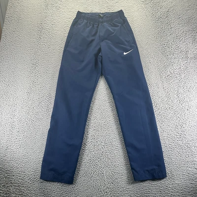 Pantalón De Colección Nike Dri Fit Para Hombre XS Poliéster Azul Pista Tobillo Cremallera Correr Foto 1 de 4