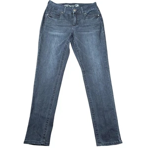 Seven7 Jeans Womens 12 Blue Denim Skinny Stretch Mid Rise 5 Pocket Zip Fly - Picture 1 of 18