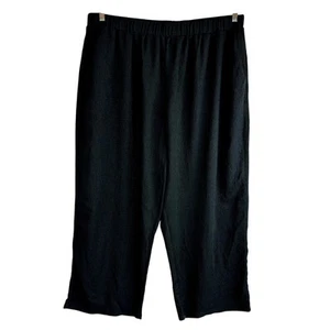 Nuevos Pantalones Bloomchic Mujer Talla 26 Plus Elastizados Cómodos Pierna Ancha Negros Pull On Nuevos con Etiquetas - Imagen 1 de 9