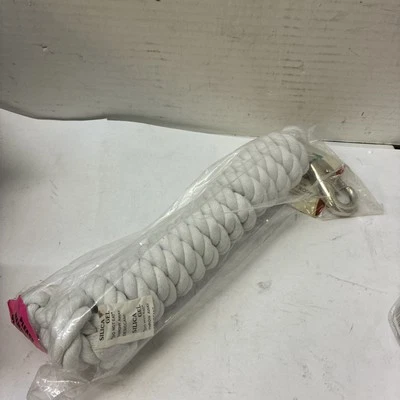 Weaver Cotton Lead Rope 10 ft White - Image 1 of 2