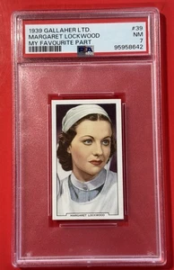 1939 GALLAHER LTD. ~ MARGARET LOCKWOOD ~ LA MIA PARTE PREFERITA ~ #39 PSA 7 NM - Foto 1 di 2