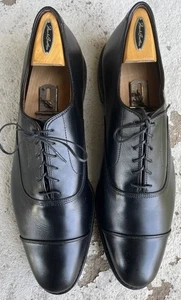 Allen Edmonds "PARK AVENUE" Cap-Toe Oxfords US 15 D BLACK 5615 Very Clean - Picture 1 of 14