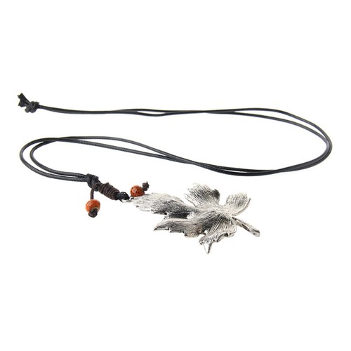 VETEMENTS Collana Foglia d'Acero Retrò Miss Abbigliamento Accessori Vintage Maglione Catena