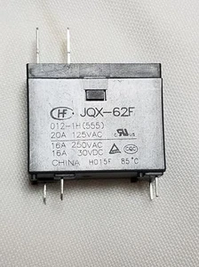 1pc JQX-62F Power Relay 12V 12VDC 20A 125V 4 Pins + 2 terminals for Microwave - Picture 1 of 2