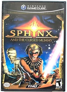 VINTAGE NINTENDO GAMECUBE "SPHINX & THE CURSED MUMMY" BLACK LABEL GAME COMPLETE - Bild 1 von 3