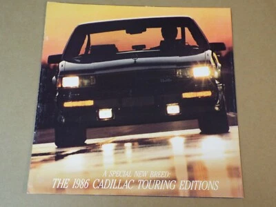 1986 Cadillac Touring Editions original US large format 14 page brochure - image 1 of 4