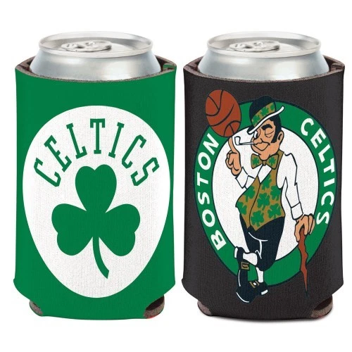 BOSTON CELTICS 2 SIDED SOFT FOAM CAN COOZIE KOOZIE COOLER HOLDER NBA LICENSED - Image 1 of 1