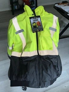 RADWEAR TWO-IN-ONE BOMBER Jacket WITH REMOVABLE FLEECE LINER Neon - Picture 1 of 5