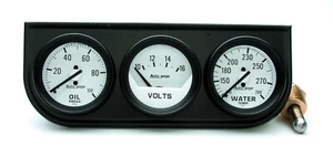 AutoMeter 2327 Auto Gage Gauge Console Oil Pressure Water Temp Volt 2-1/16" - Picture 1 of 3