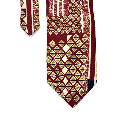 "Corbata de seda para hombre Marcella-John Pyramid Collection diseño multicolor 3,75x 57""" Foto 1 de 4