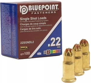 Bluepoint .22 Cal Brown Neck Down Single Shot Pulverladung für Pulverbetätigung Fa - Bild 1 von 4