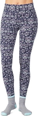 Legging para mujer Cuddl Duds 254188 súper suave estampado copo de nieve talla X-pequeño Foto 1 de 2