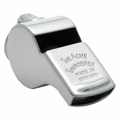 ACME 58 Thunderer Whistle Extra Large Official Referee Rugby Footy Nickel Plated - image 1 of 4
