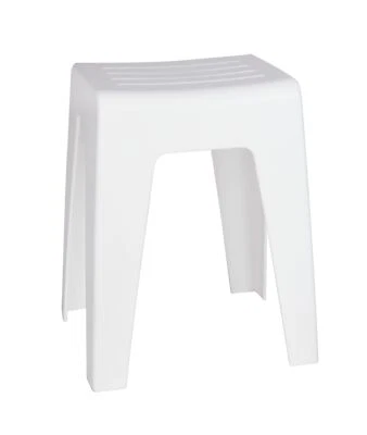 WENKO Bad Hocker KUMBA Dusch Sitz Badezimmer Gäste WC Ablagen Haushalt Design - Bild 1 von 4